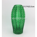 Vaso di vetro a forma di cactus